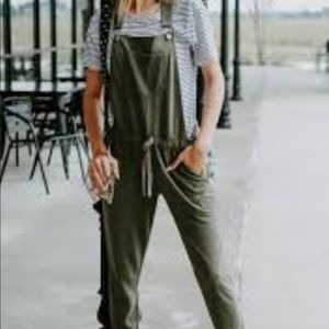 French terry overalls